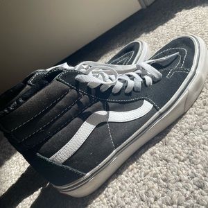 Black high top vans
